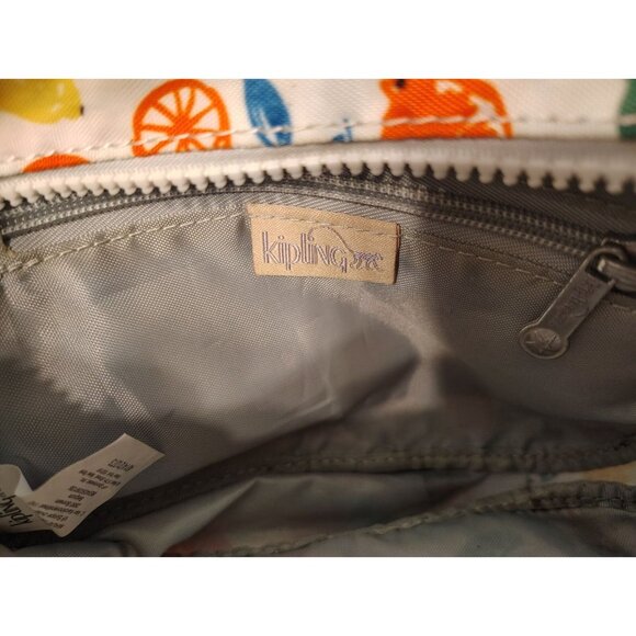 Kipling Fruit Design Crossbody Purse Bag, Lemon Orange Yellow Pink Fruit Spring - Picture 3 of 4